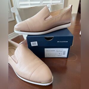 Cole Haan WOMAN’S Blush Leather Slip-On Loafers